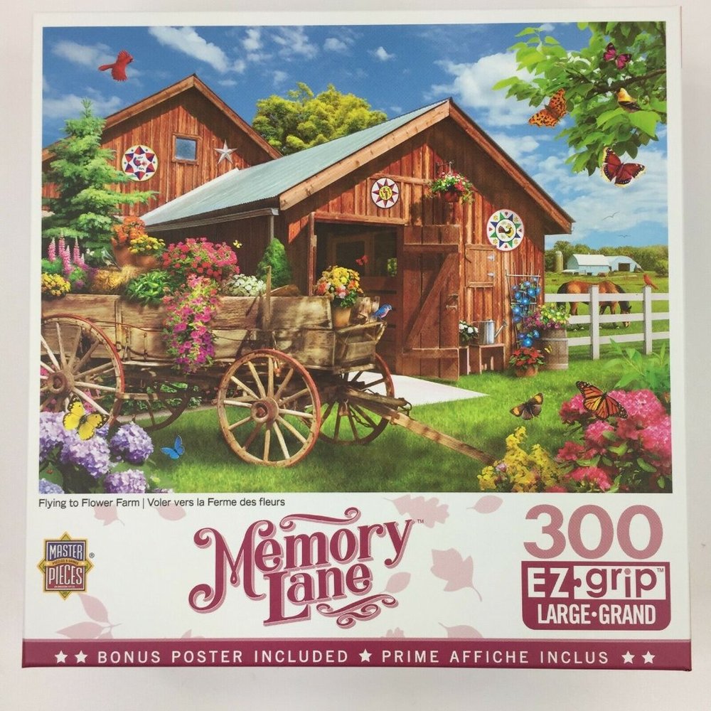 Memory Lane Jigsaw Puzzle Flying To Flower Farm